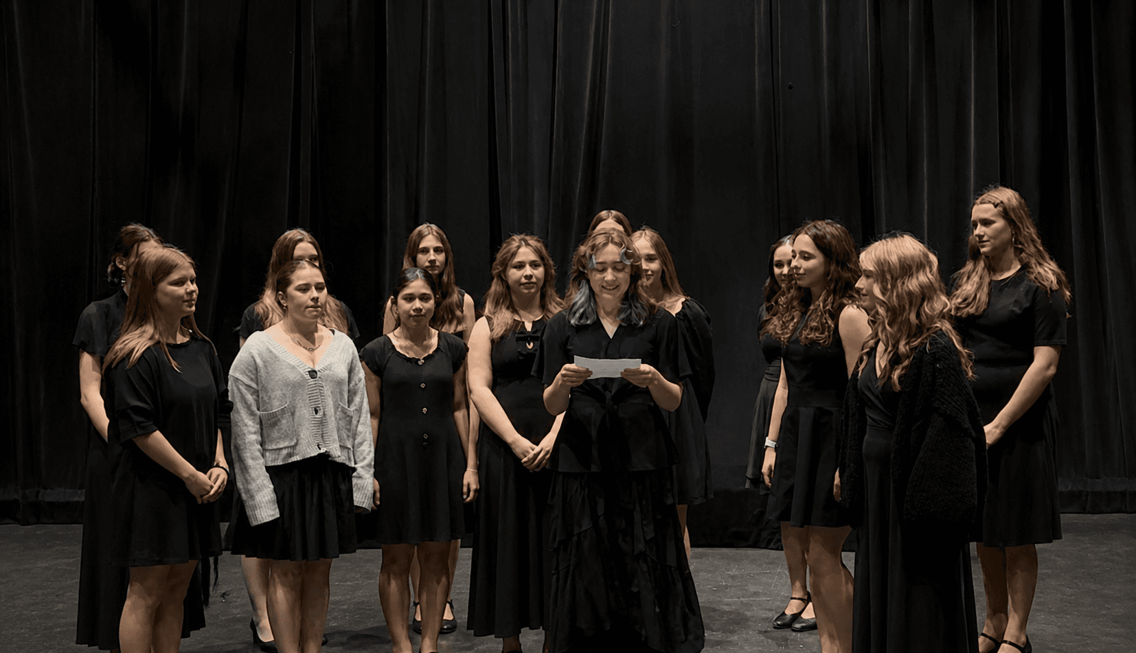 CHS vocal ensemble performing at the WSMA State Festival